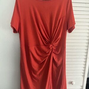 SHEIN Terracotta Twist-Front Top